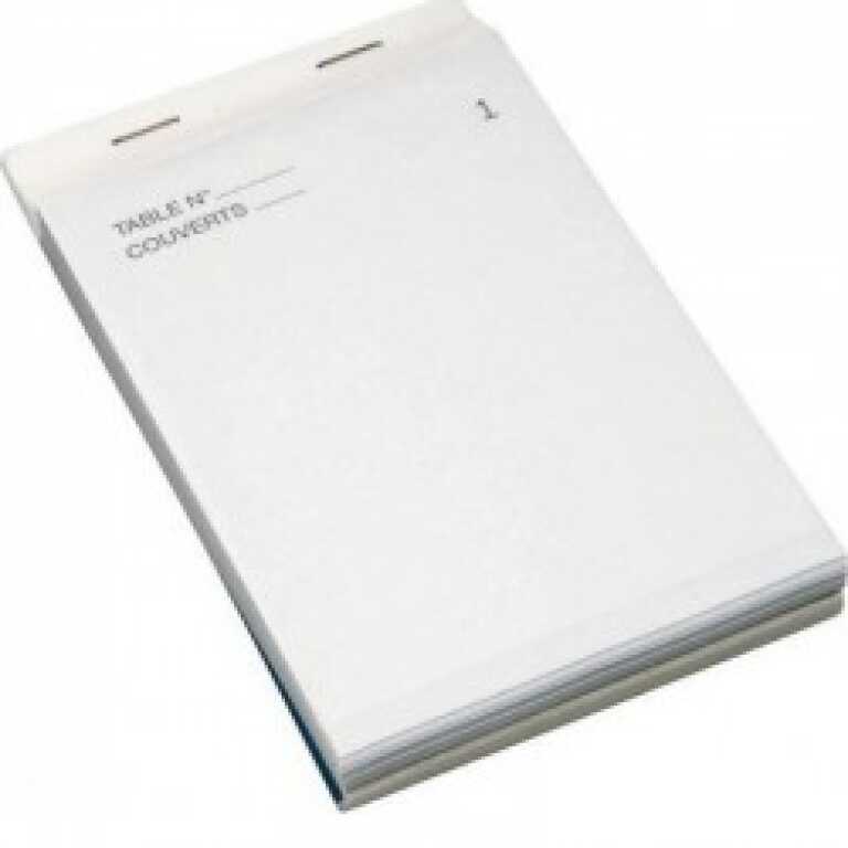 Carnet de commande triple feuilles