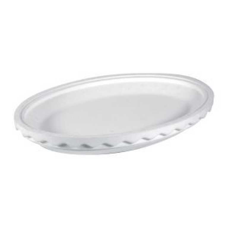 Plateau fruits de mer frigolite ovale 49x35h7cm
