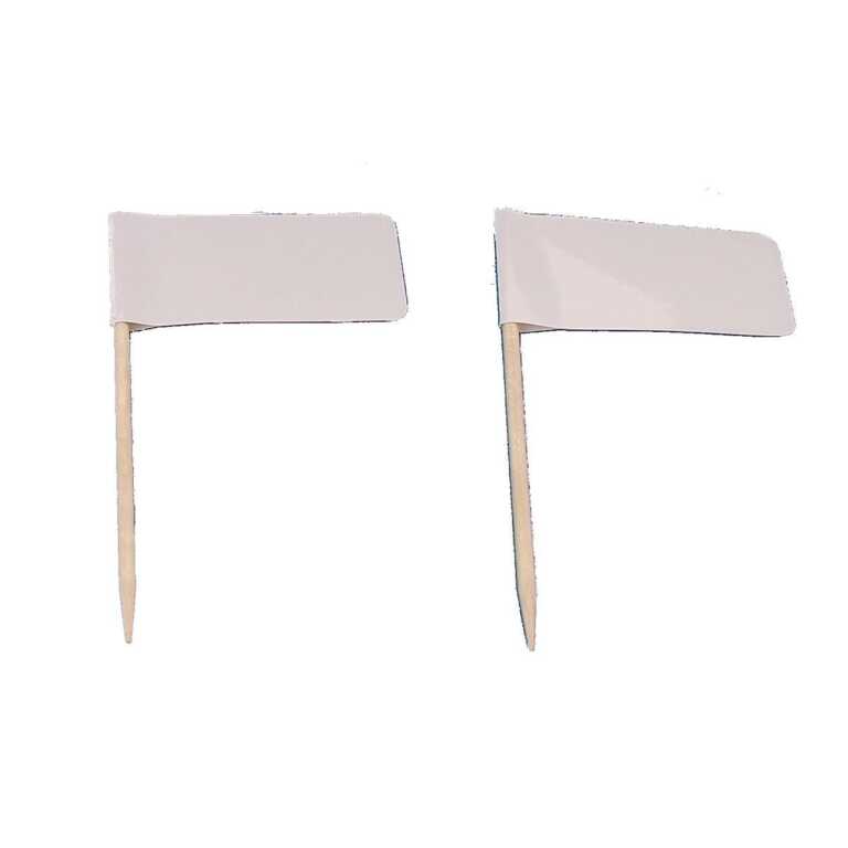 Drapeau 8cm blanc