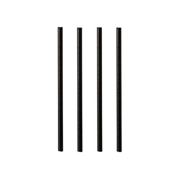 Paille carton 0,8x12,5cm noire
