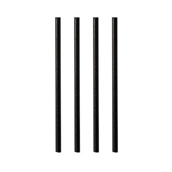 Paille carton 0,8x25cm noire